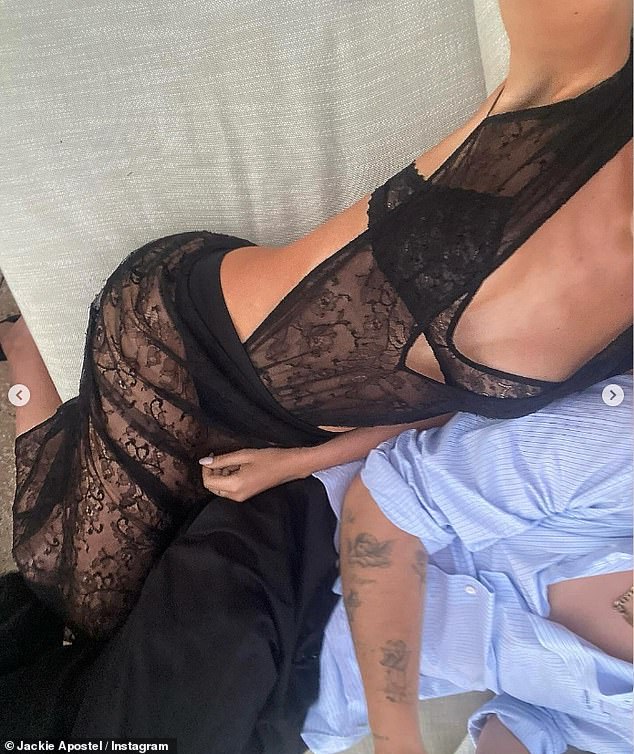 And just one month later, Victoria returned the favour by modelling the same racy piece in a snap shared on her Instagram