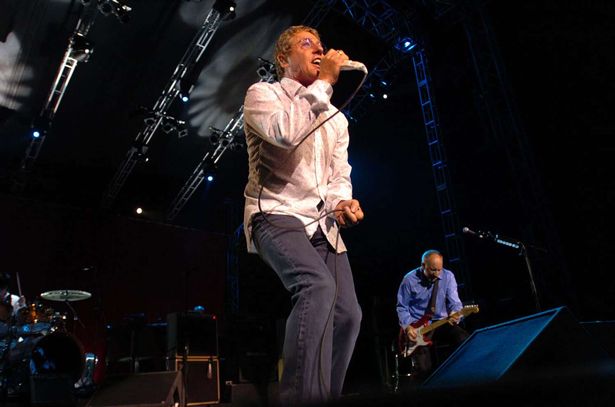 The Who play to a packed crowd at The Summer Pops, with Roger Daltrey, and Pete Townsend,with Zak Starkey on drums entertaining the fans in 2006