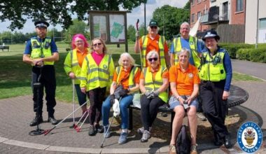 As part of the action, police held outreach projects in their local communities