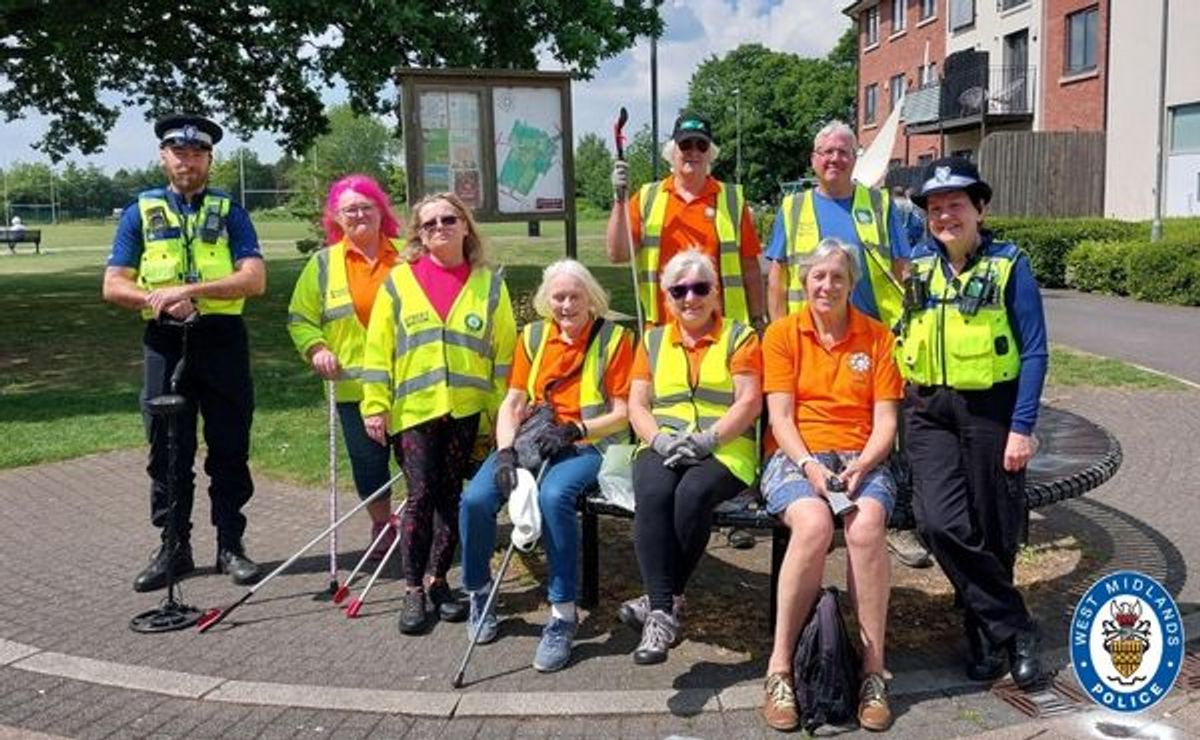 As part of the action, police held outreach projects in their local communities