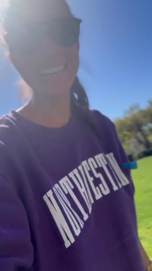Meghan has previously emulated Diana, wearing a sweater from Northwestern University matching her late mother-in-law's from the 1990s