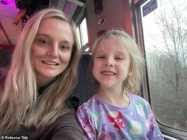Rebecca Tidy (pictured with her daughter) is a single mother after the pressure of the move ended her engagement to her daughter's father