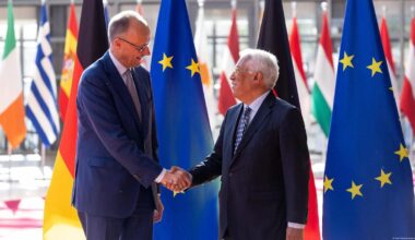 Germany's Merz meets NATO, EU chiefs in Brussels