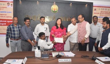 Skill training helps six persons with disabilities get employment in Perambalur