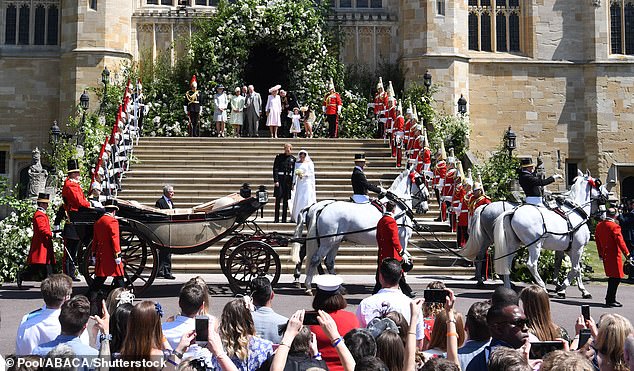Meghan later surprised her guests with an unconventional wedding speech, detailing how she and Harry met. She called it a 'modern fairytale'