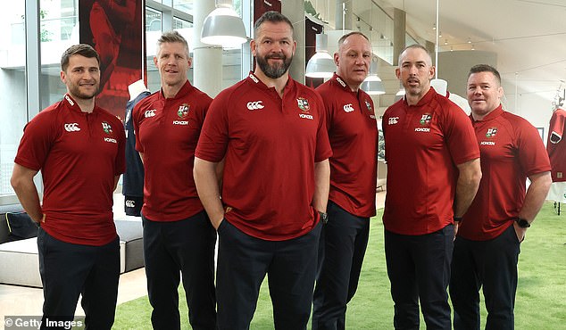 Lions head coach Andy Farrell (centre) names his final touring party for Australia on Thursday