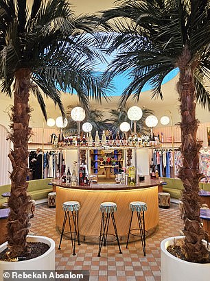 The flagship Rixo store on King's Road is a destination in itself, complete with a cocktail bar