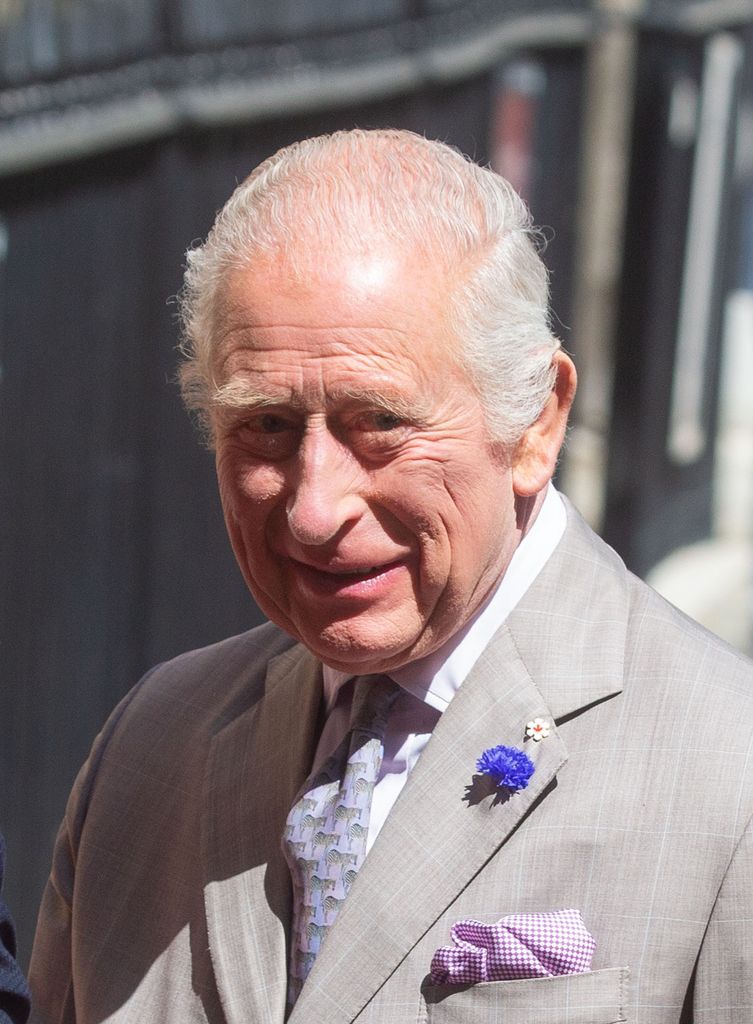 King Charles wore a zebra-print tie for his latest royal outing