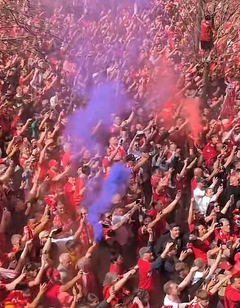 An Evertonian trolled Liverpool fans last month by selling blue flares disguised as red ones