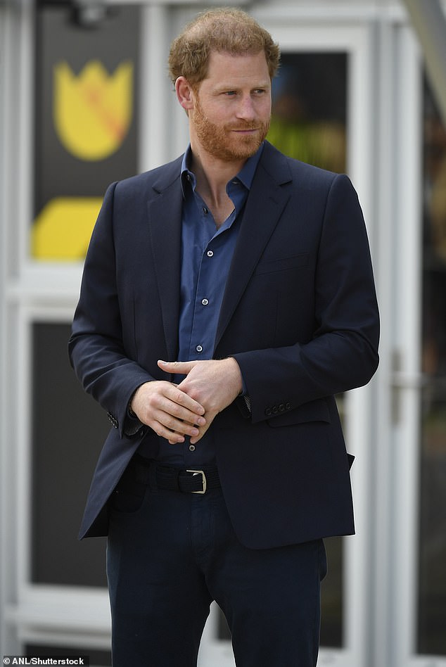 Prince Harry at the 2022 Invictus Games. A therapist who was tasked with sorting out Prince Harry's mental health worked with MI6, a royal insider has claimed