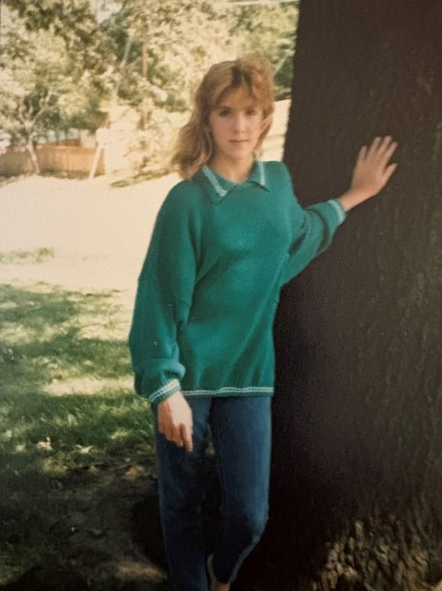 Liautaud pictured around the time she was was raped. More than thirty years later Liautaud is still dealing with the trauma that triggered that teenage eating disorder - a sexual assault which the published author and playwright has now channeled into her second novel