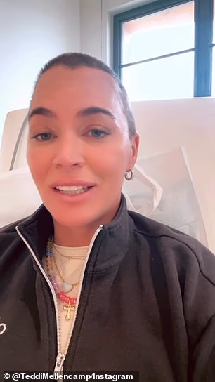 The reality TV star said she has two more sessions of immunotherapy 'and then hopefully I am done, and I will be cancer free'