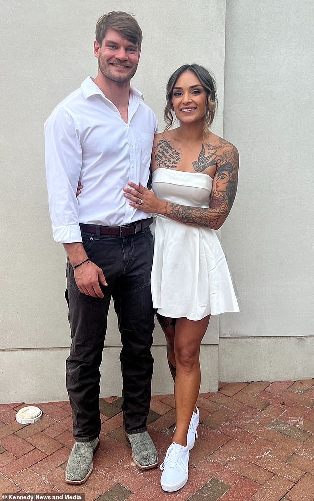 Isabel Coles married her husband Christopher Coles (pictured together) in September 2024 but days after they got back from their dream honeymoon, he tragically took his own life
