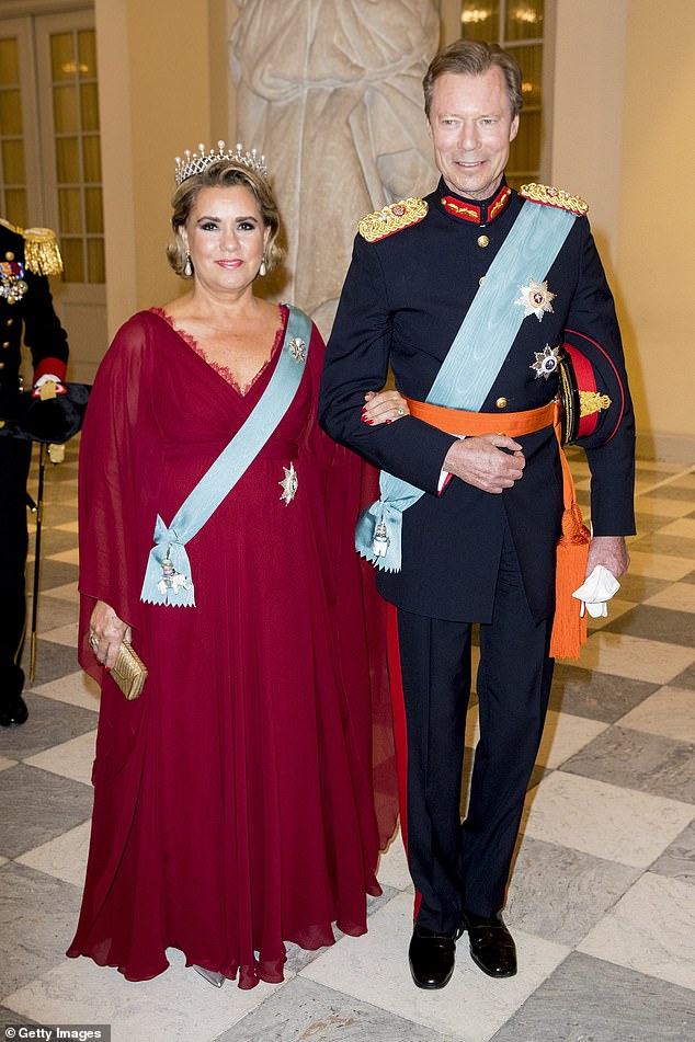 Grand Duchess Maria Teresa has revealed the reason behind her husband Grand Duke Henri's shock decision to abdicate the Luxembourg throne. Pictured together in 2018