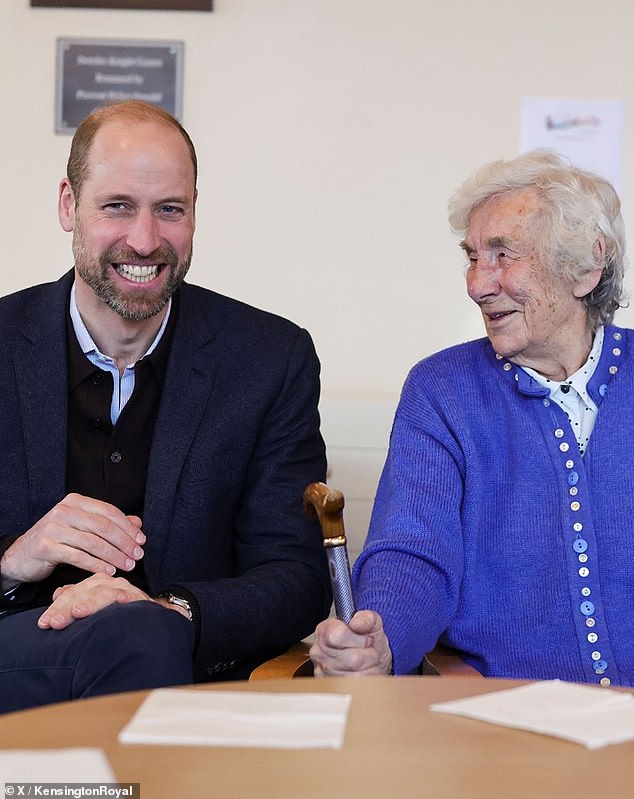 The Prince of Wales, 42, met Christina, who he calls Chris for short, at the Deidre Knight Centre, an adult day care centre in Angus