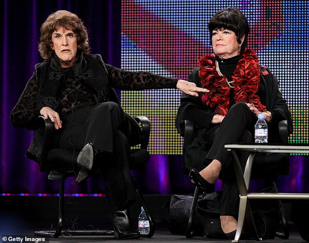 Left is Buzzi and right is JoAnne Worley speak during the The Best of Laugh-In in 2011