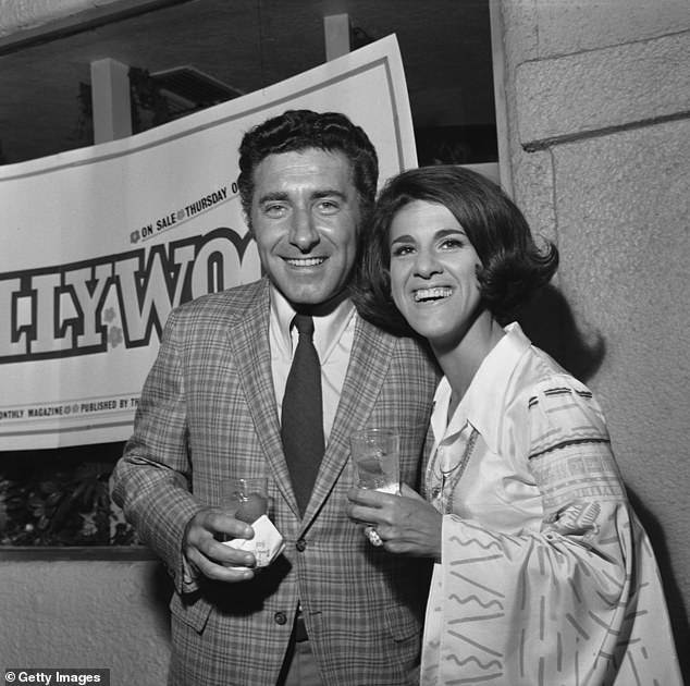 Buzzi and a friend at the Beverly Hills Hotel on Sunset Boulevard in Beverly Hills, California, in 1969. The party is hosted by American gossip columnist Rona Barrett