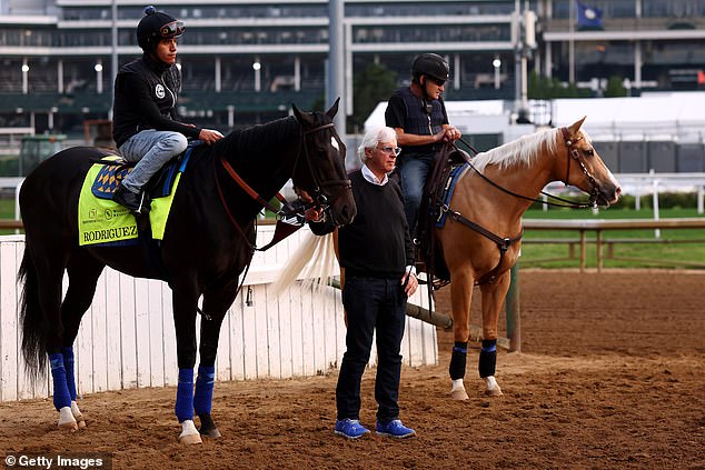 Baffert stands with Rodriguez, one of two scratches from Saturday's main event