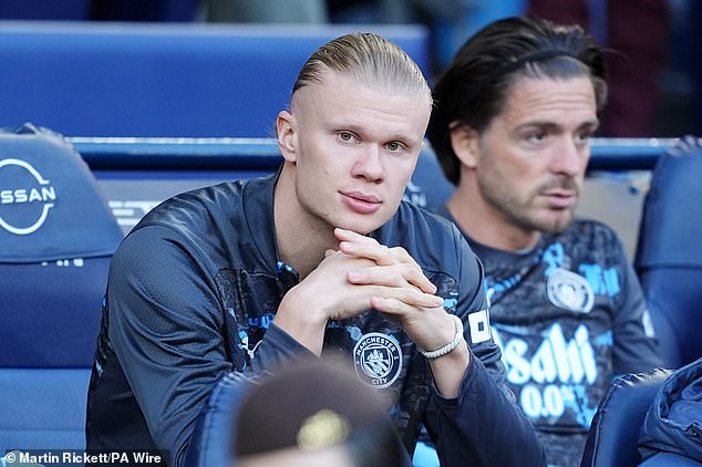 Erling Haaland had returned to the bench ahead of schedule but he was unused on the night