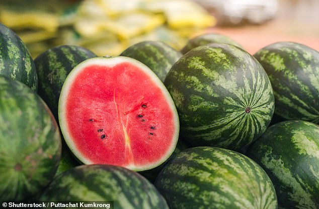 Watermelon coud help reverse erectile dysfunction, according to new research, with scientists saying antioxidants in the fruit work in a similar way to Viagra (stock image)