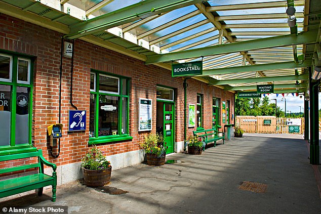 Okehampton station sits right on the edge of Dartmoor National Park, and features an excellent bookshop
