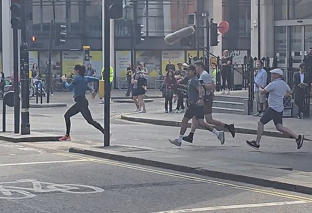 The Wonder Woman star looked incredible as she filmed scenes for her new movie The Runner