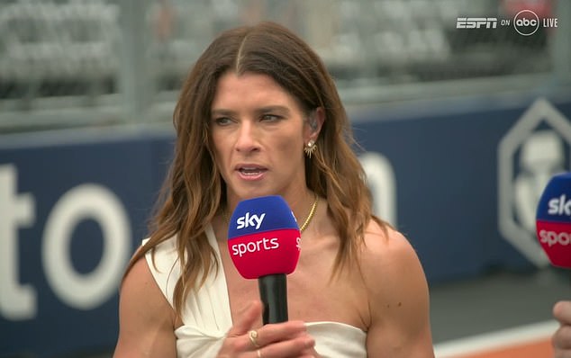 Sky Sports F1 presenter and former racing driver Danica Patrick was trolled online for her outfit