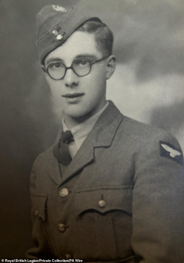 Alan Kennett, pictured during his military days in the RAF with the Mustang Squadron