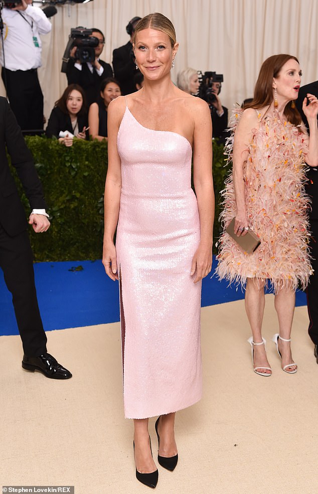 Gwyneth Paltrow also made some pointed comments about her time at the Met Gala back in 2013 after she said 'it sucked' (pictured at the Met in 2017)