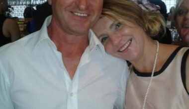 Craig Roberts (pictured with his wife Carolyn) has been charged by racing stewards over an alleged incident which reportedly took place at Newcastle Racecourse two weeks ago