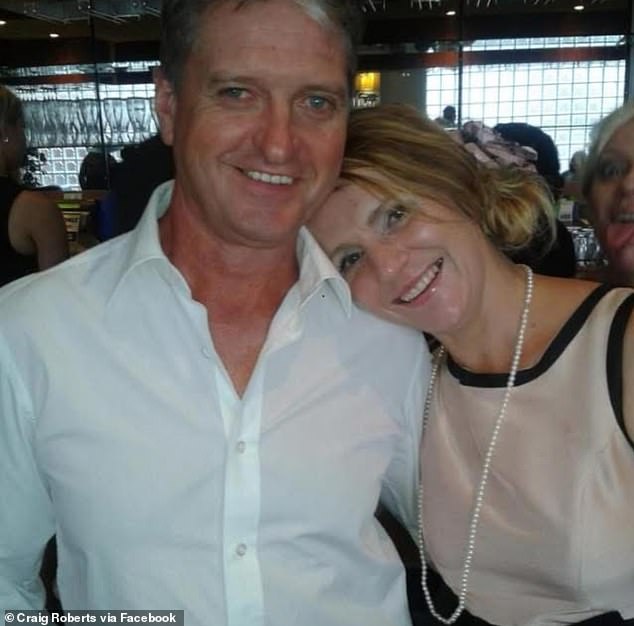 Craig Roberts (pictured with his wife Carolyn) has been charged by racing stewards over an alleged incident which reportedly took place at Newcastle Racecourse two weeks ago