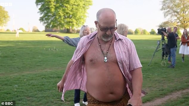 Danny (pictured) is said to have been living beside the Downs 'on and off for years'
