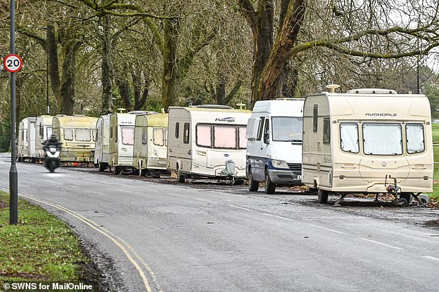 Neighbourhood complaints have been rising about caravans parked near Clifton Downs