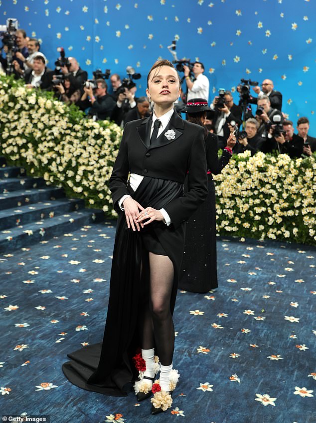 Aimee was making her debut at the 2025 edition of the Met Gala in a striking custom Burberry gown