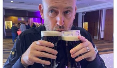 Snooker star Mark Williams hit the bar after his defeat in the World Championship final