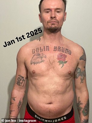 S Club star Jon Lee showed off his incredible physique in a slew of shirtless selfies as he documented his fitness journey