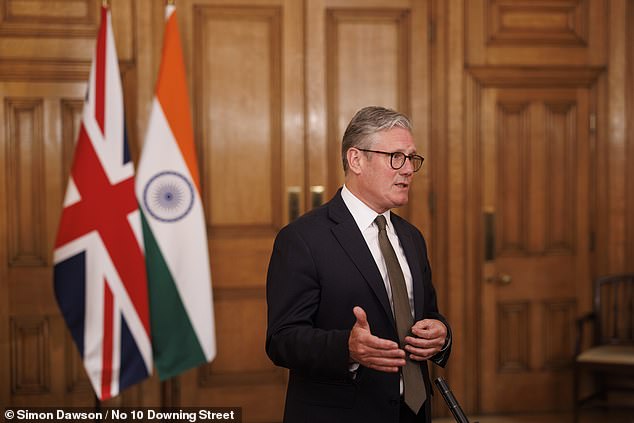 The PM has been rushing to seal a pact with America before his big Brexit 'reset', due to be unveiled at a summit with the EU on May 19