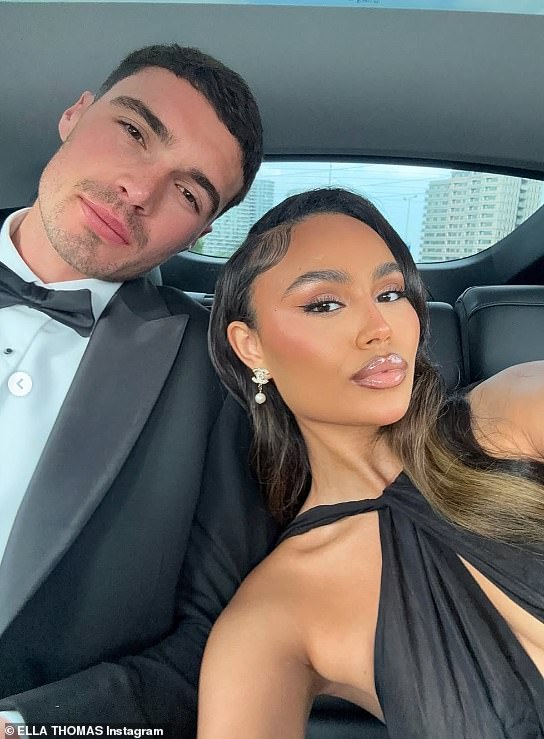 Ella Thomas has confirmed she is loved up with footballer Lloyd Jones as she shared a slew of romantic snaps to social media on Monday