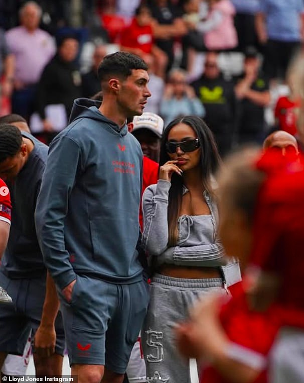 Lloyd was the first one to go public with their romance on May 4, as he uploaded a sweet photo of Ella proudly supporting him as he accepted his club's Player of the Season award