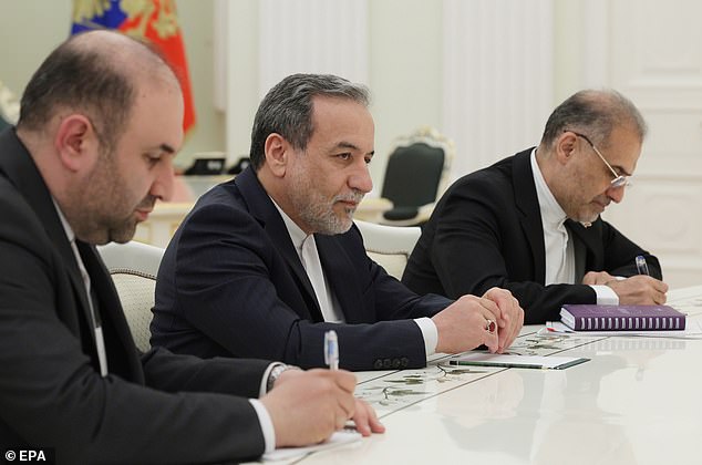 Iranian Foreign Minister Seyed Abbas Araghchi, who said he was 'disturbed to learn that Iranian citizens have reportedly been arrested by UK security services'