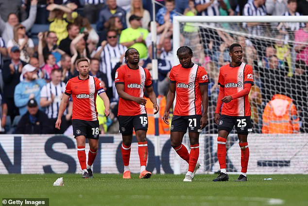 But things were not so rosy for Luton - who suffered back-to-back relegations this season
