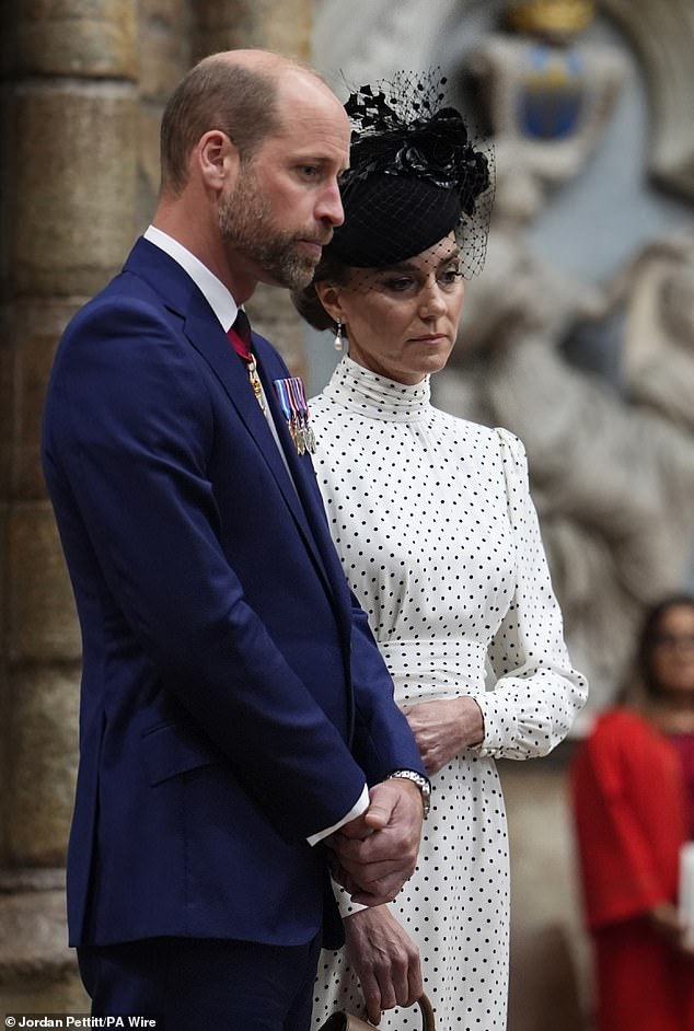 Kate and William joined other members of the Royal Family to attend the a service on the 80th anniversary of VE Day