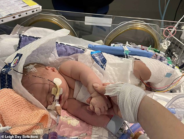 Emmy Russo's parents begged for a Caesarean section as their concerns grew for their unborn baby but staff 'laughed off' their request