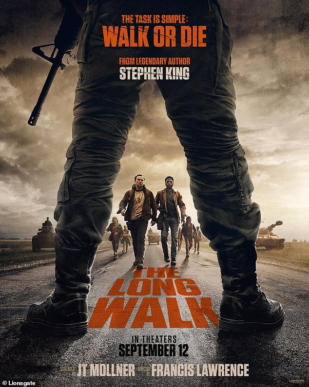 The Long Walk, based on Stephen King's 1979 novel, is said to be the scariest Stephen King movie in years