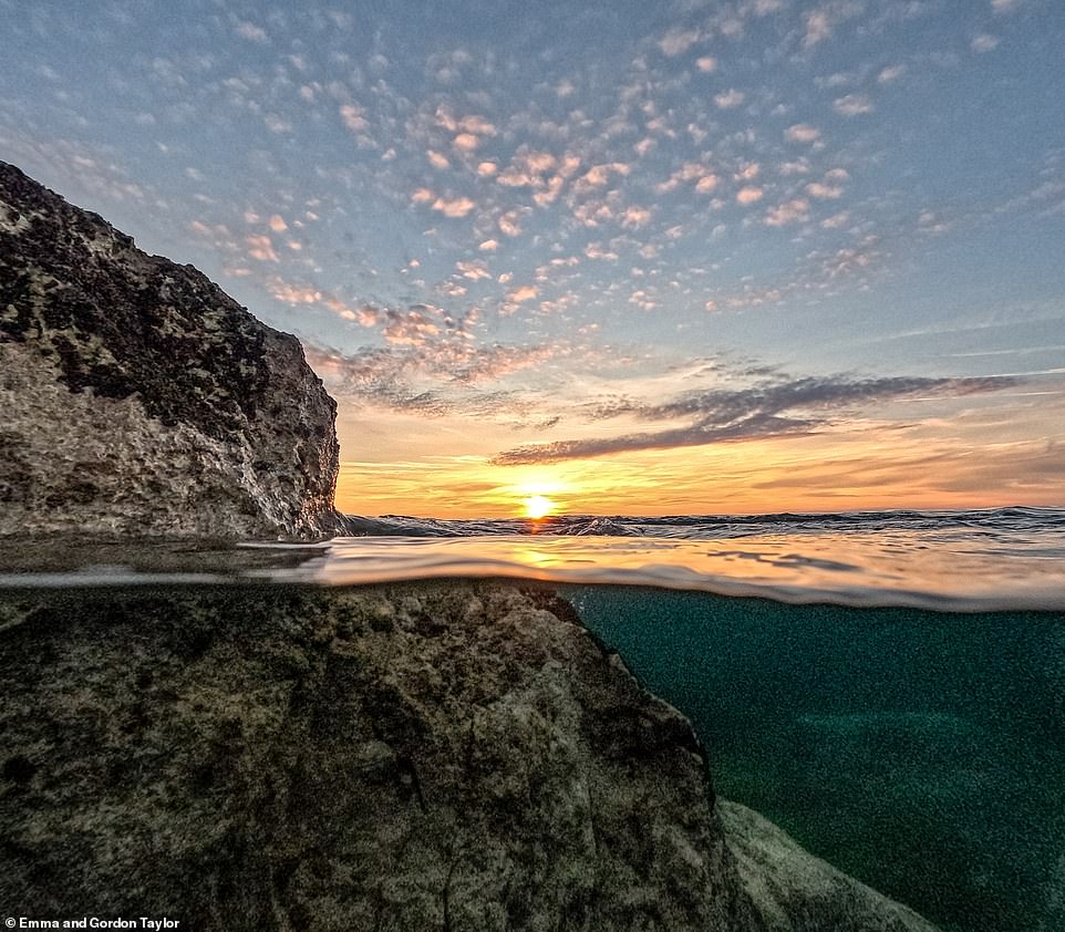 The experts say there is 'no more perfect place to snorkel' than Chesil Cove. They recommend exploring the 'far southern end of the cove' where 'large boulders' conceal sea creatures