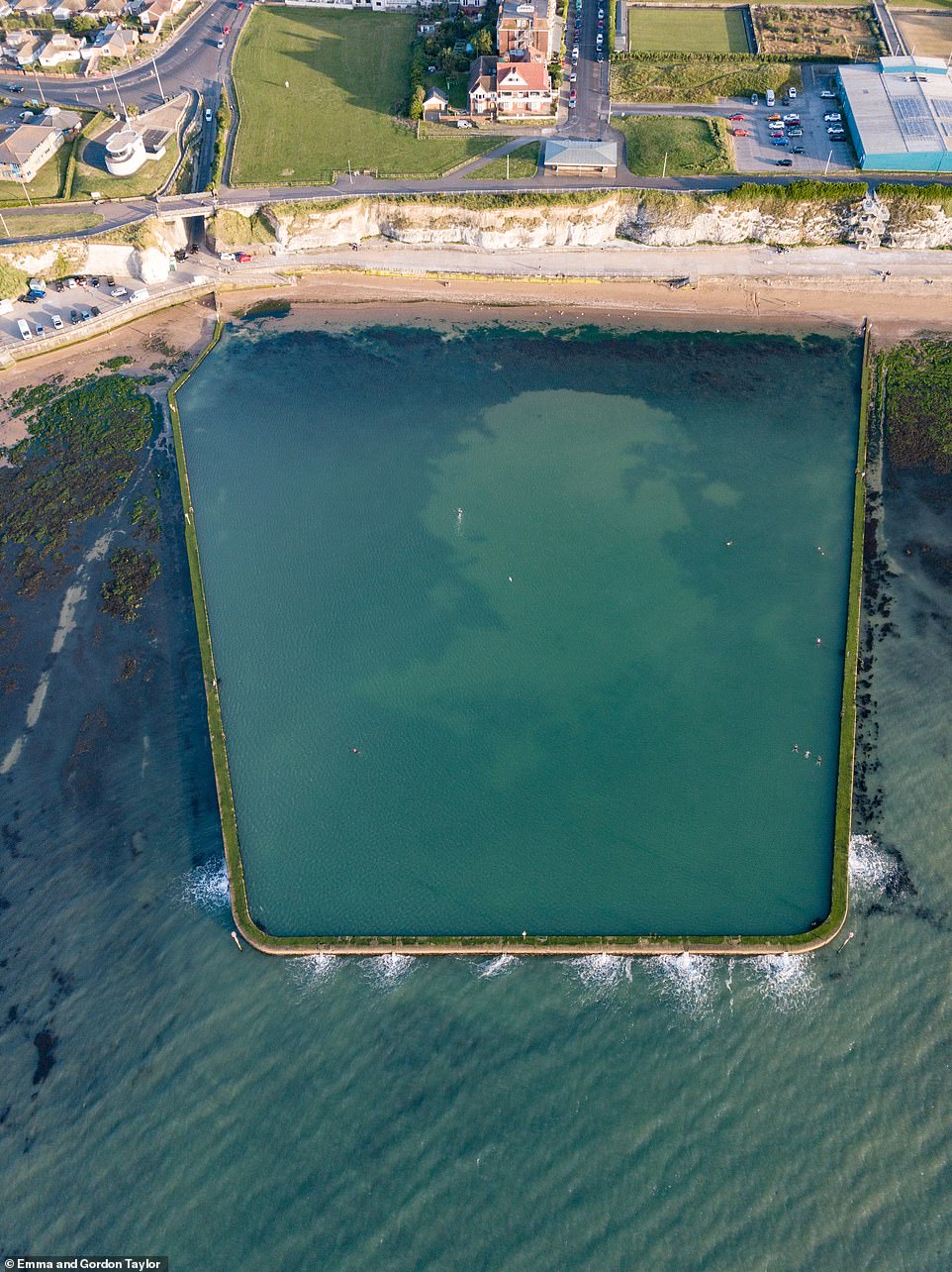 The experts say: 'Tidal pools allow the water to clear just a little between tides by protecting the enclosed water from currents and swells'