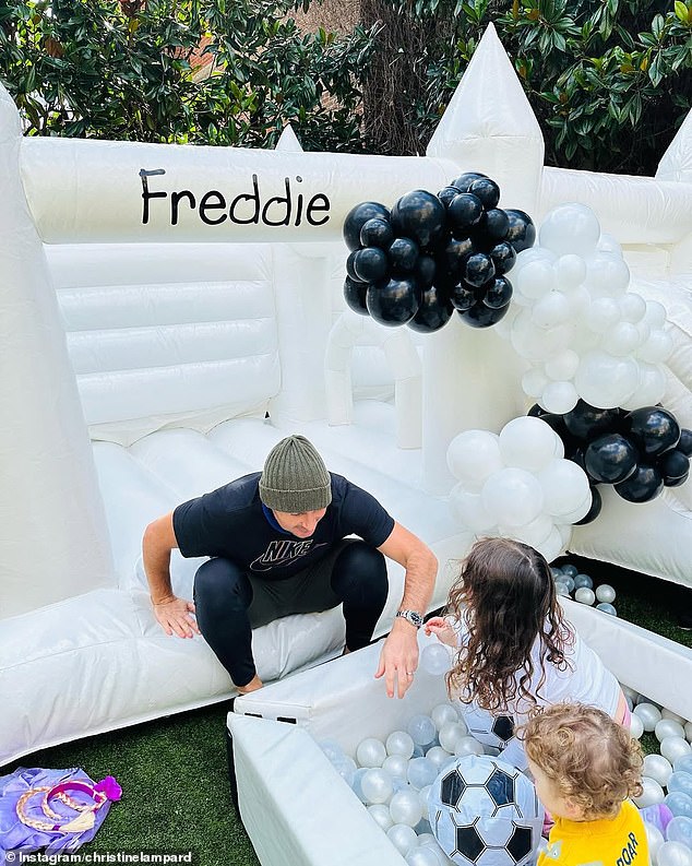 The London pad has a huge garden which has played host to their children's birthday celebrations