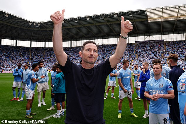 Frank Lampard has led a stunning turnaround in Coventry City's season which sees the Sky Blues within two wins of return to the top flight