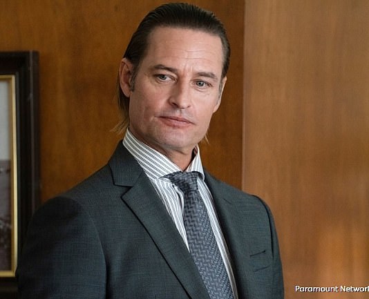 He played evil money man Roarke who feuded with Beth Dutton on season three of Yellowstone