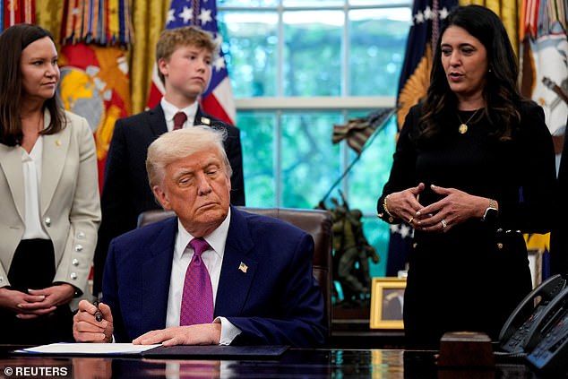 The agreement with Donald Trump (pictured) was far from comprehensive – and left British exporters facing higher tariffs than they did at the start of this year, said shadow trade spokesman Andrew Griffith